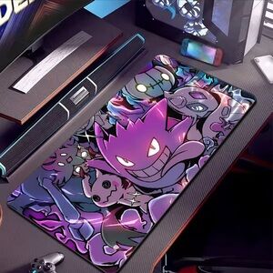 Pokémon Gengar Mouse Pad Large Anime Desk Mat Gamer Keyboard Mousepad Computer